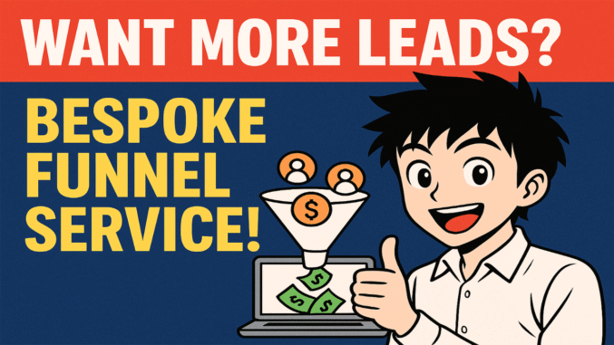 How to Get Your Own Bespoke Funnel – Built by Me, for You